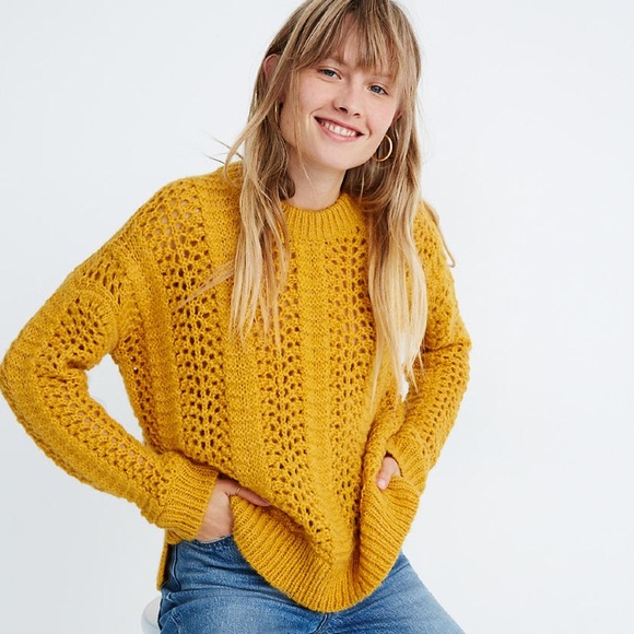 Madewell Sweaters - NWT 💛 Madewell Windermere Pointelle Sweater